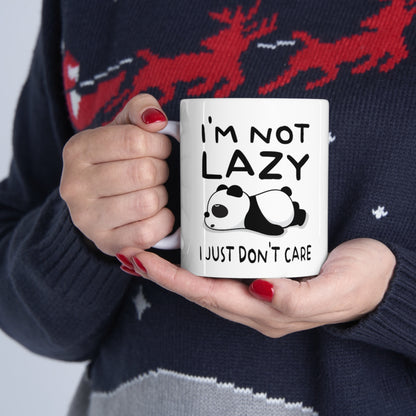 I'm Not Lazy Panda - Ceramic Mug 11oz