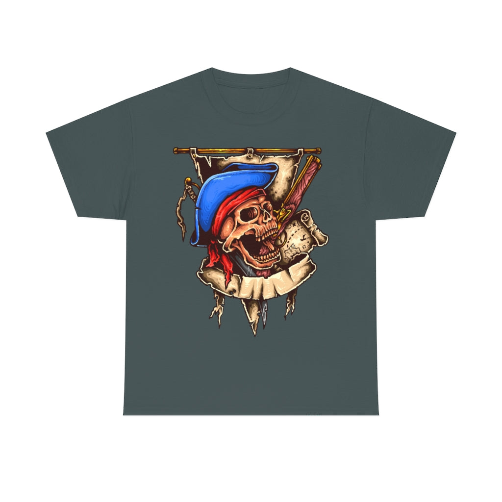 Cartoon Art - Undead Buccaneer- Unisex Heavy Cotton Tee