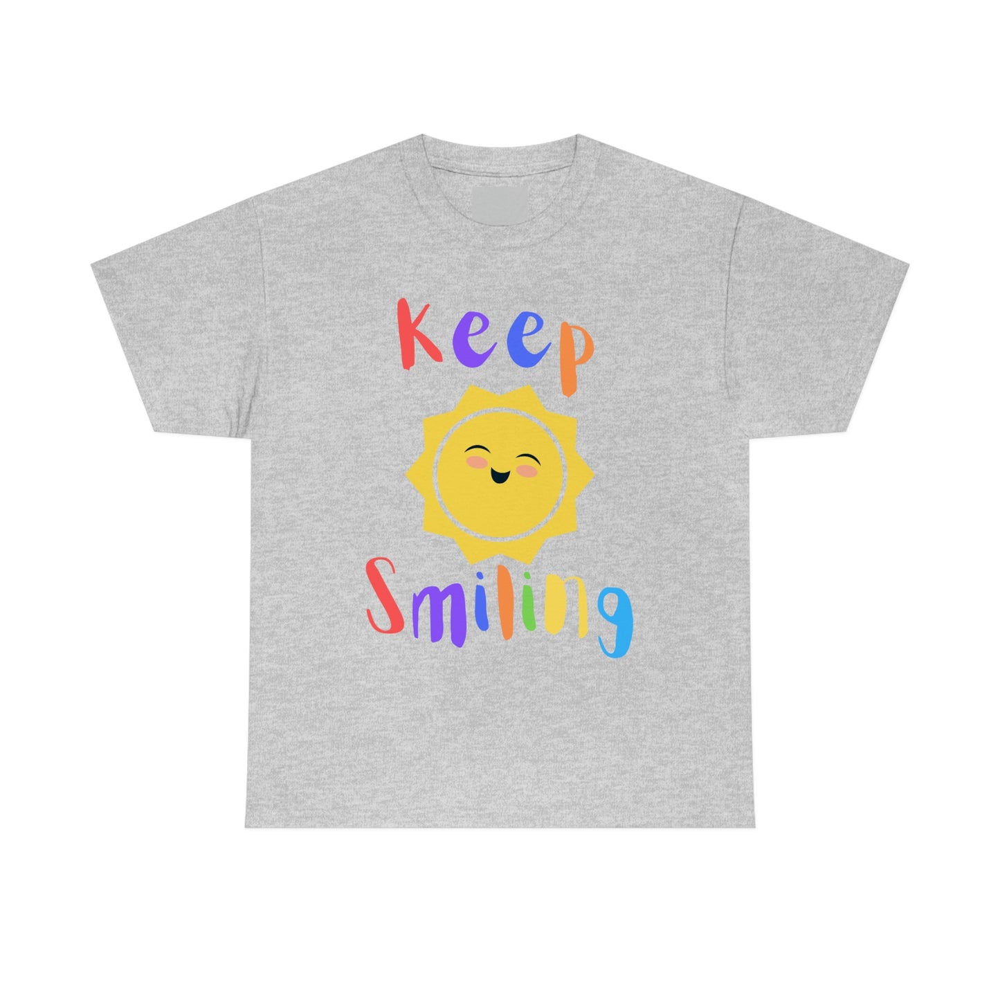 Keep Smiling - Sun - Unisex Heavy Cotton Tee