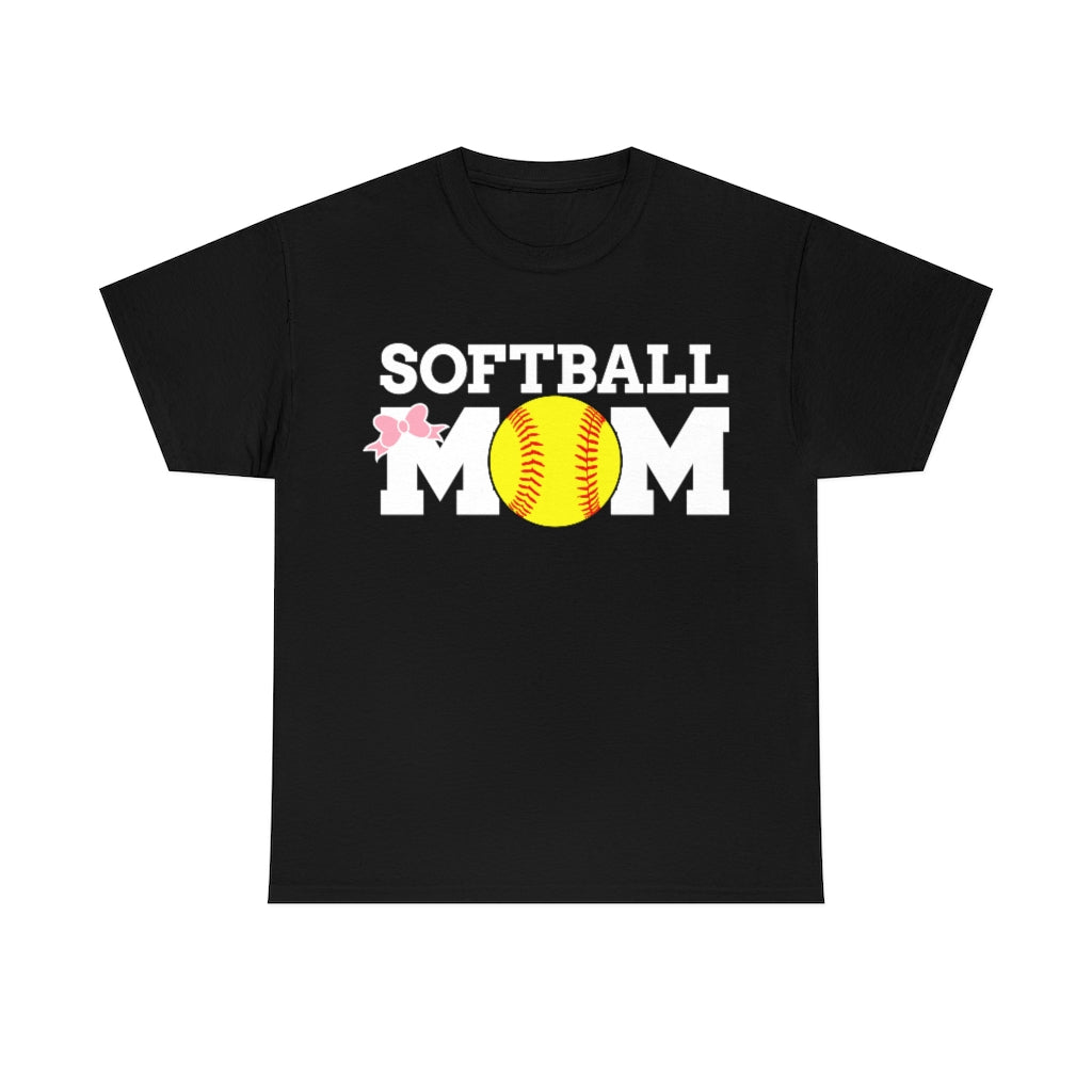 Softball MOM  - Unisex Cotton Tee