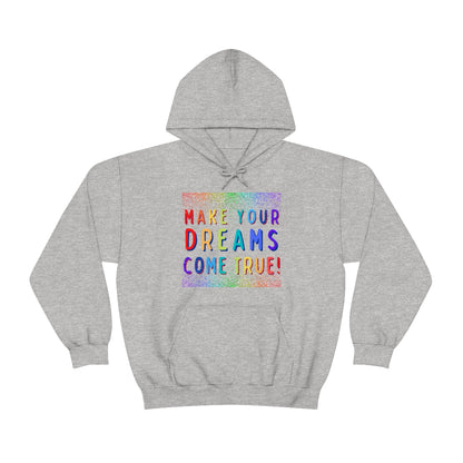 Make Your Dreams Come True - Rainbow Rain -Unisex Heavy Blend™ Hooded Sweatshirt