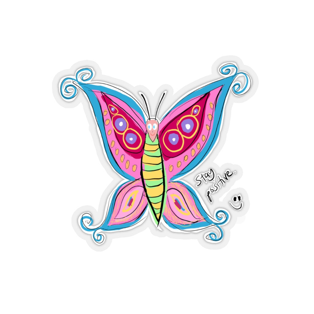 Positive Butterfly - Kiss-Cut Stickers