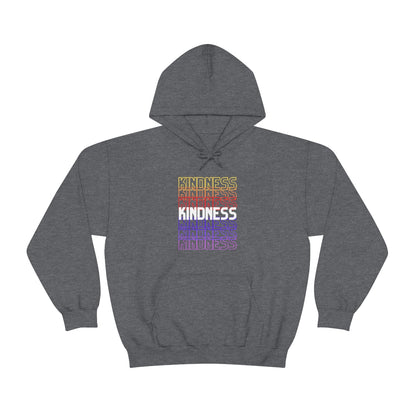 Kindness Repeating Rainbow - Rainbow -Unisex Heavy Blend™ Hooded Sweatshirt