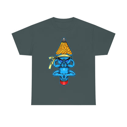 Cartoon Art - Pencil Meditation - Unisex Heavy Cotton Tee