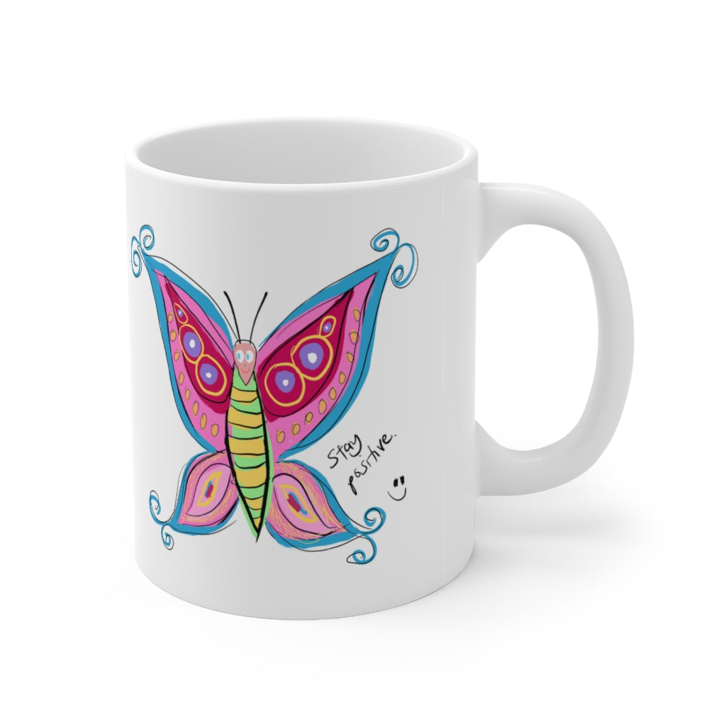 Positive Butterfly - Ceramic Mug 11oz