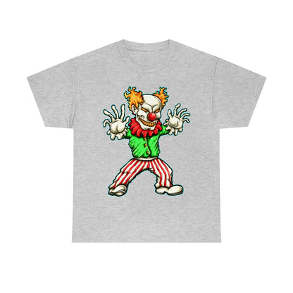 Cartoon Art Series - Evil Clown - Unisex Heavy Cotton Tee