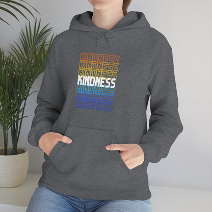 Kindness Repeating Rainbow - Rainbow -Unisex Heavy Blend™ Hooded Sweatshirt