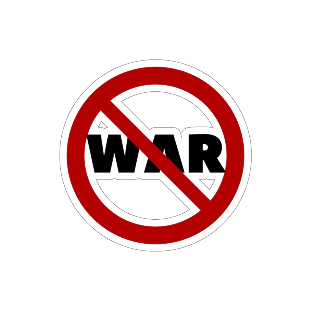 Anti-War - No War - Kiss-Cut Stickers