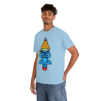 Cartoon Art - Pencil Meditation - Unisex Heavy Cotton Tee