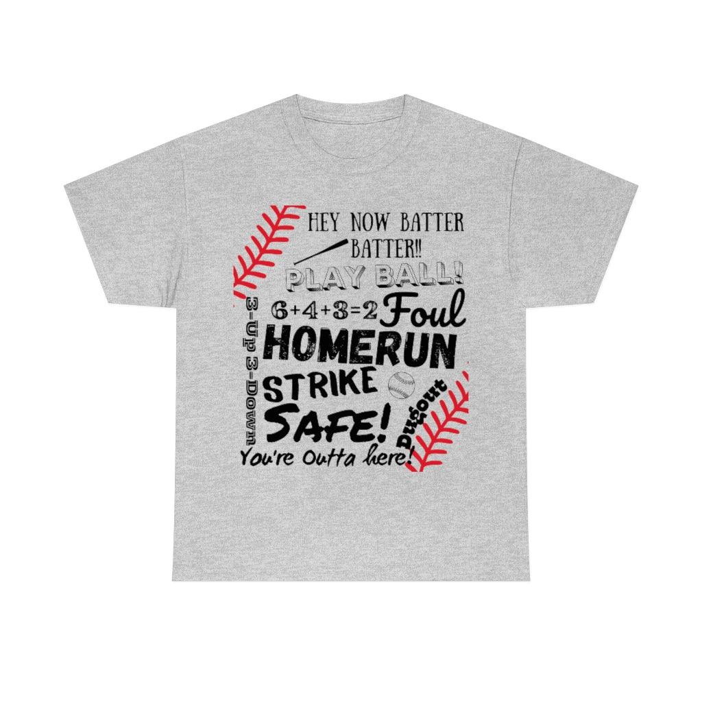 Baseball/Softball Jargon - Unisex Cotton Tee