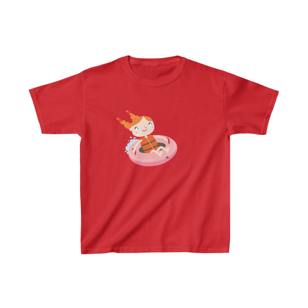 Cartoon Girl on Biscuit - Kids Heavy Cotton™ Tee