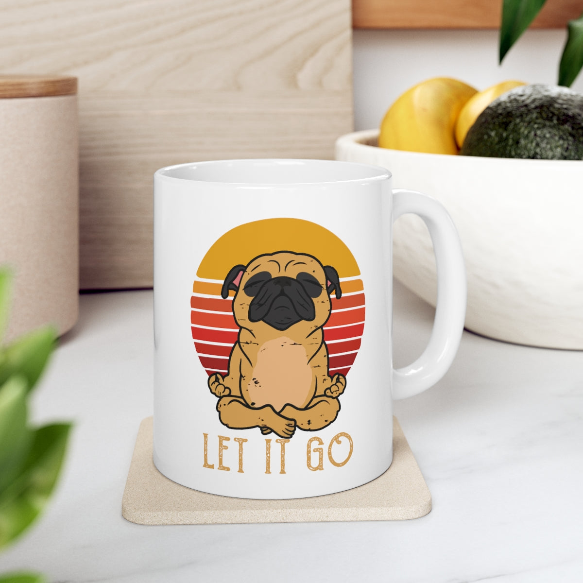 Let it go Pug - Ceramic Mug 11oz