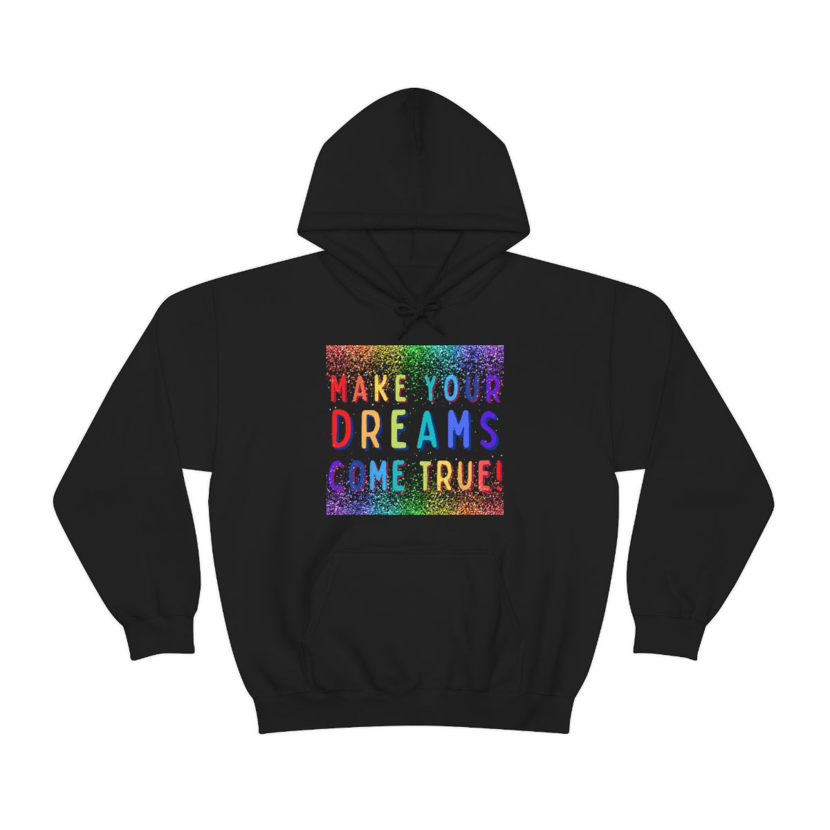 Make Your Dreams Come True - Rainbow Rain -Unisex Heavy Blend™ Hooded Sweatshirt