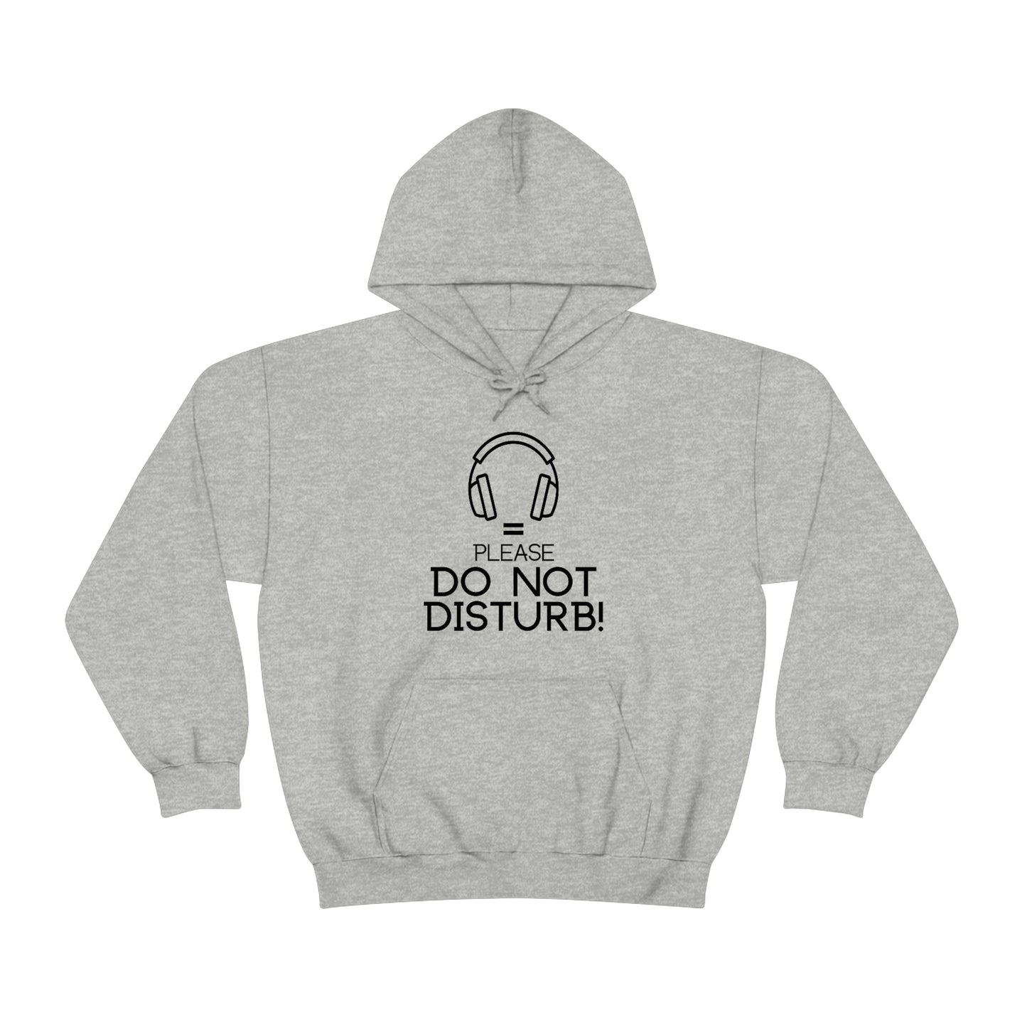 Headphones equals Do Not Disturb - Unisex Heavy Blend™ Hooded Sweatshirt