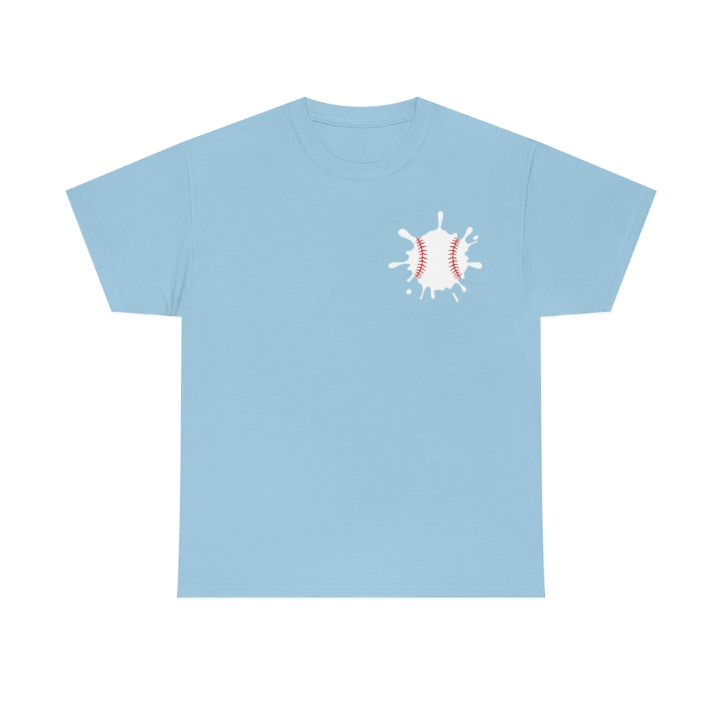 Baseball Splat - Small - Unisex Cotton Tee