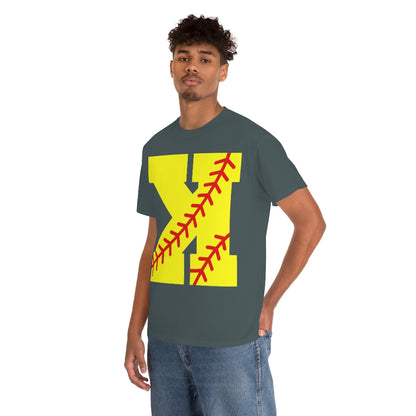 Backwards K - Strikeout - Softball - Unisex Cotton Tee