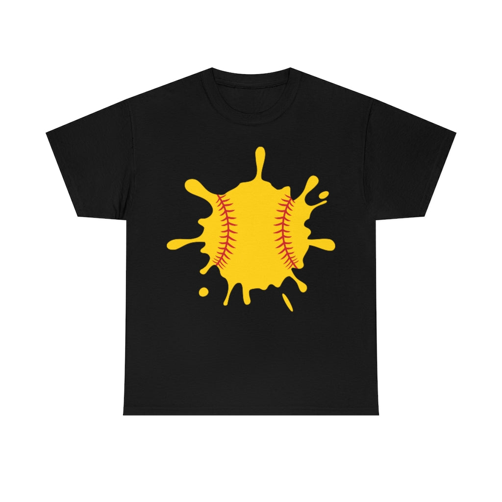 Softball SPLAT! - Unisex Cotton Tee