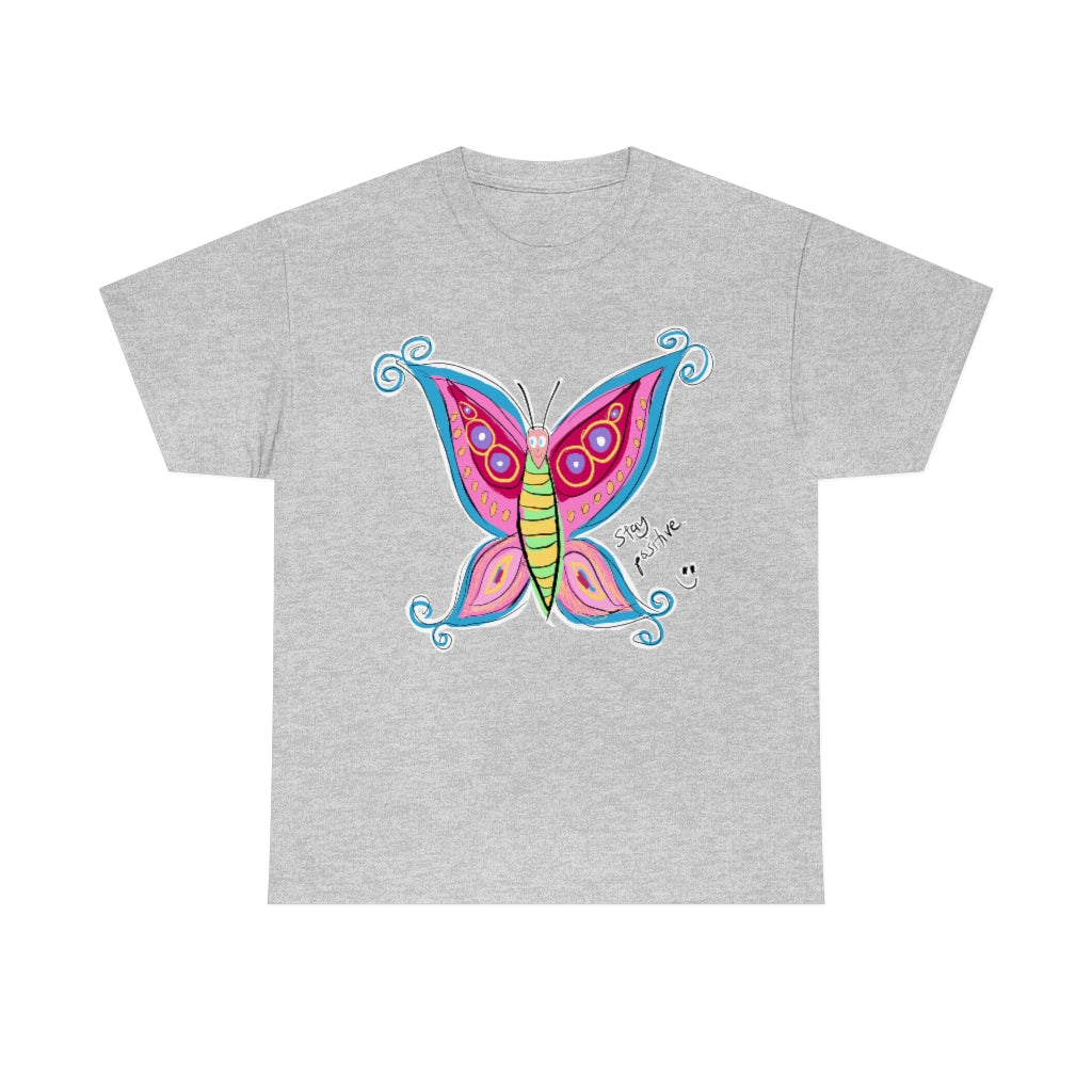 Positive Butterfly - Unisex Heavy Cotton Tee