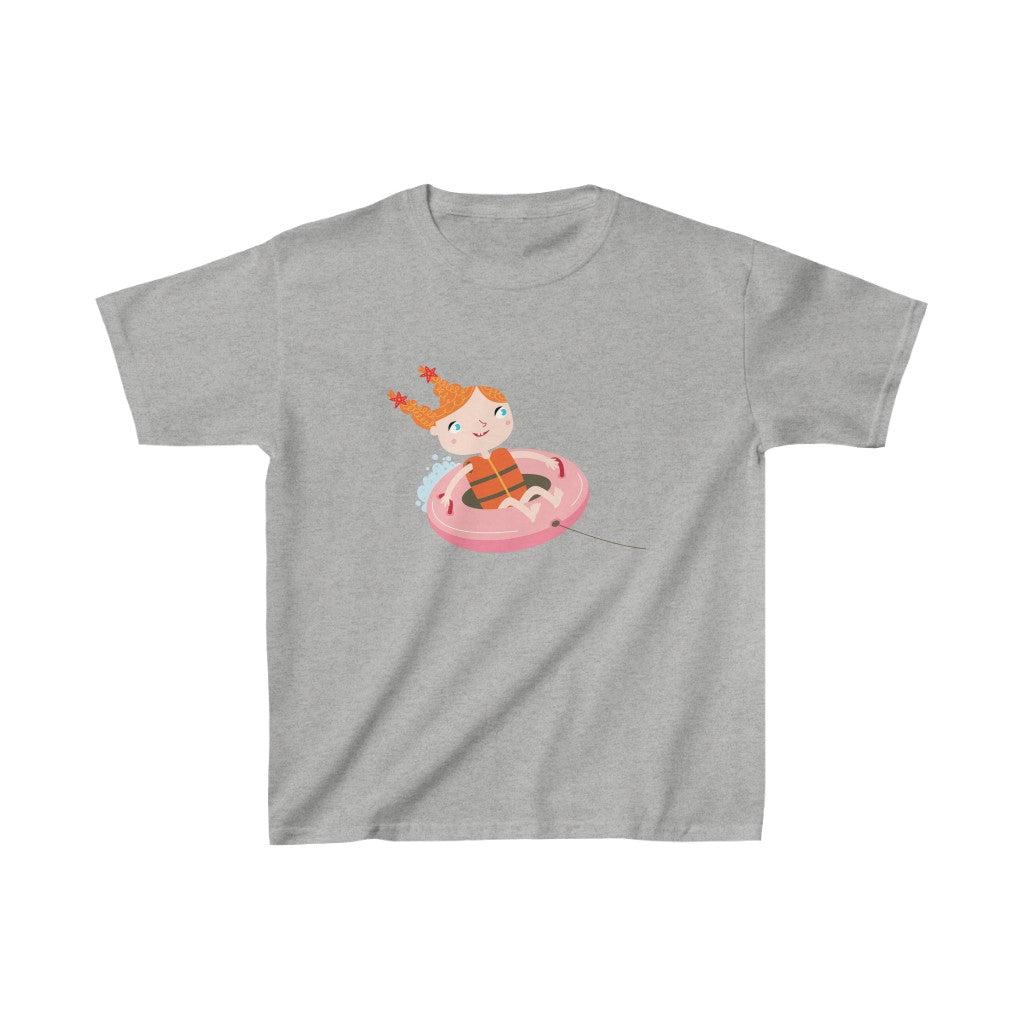 Cartoon Girl on Biscuit - Kids Heavy Cotton™ Tee