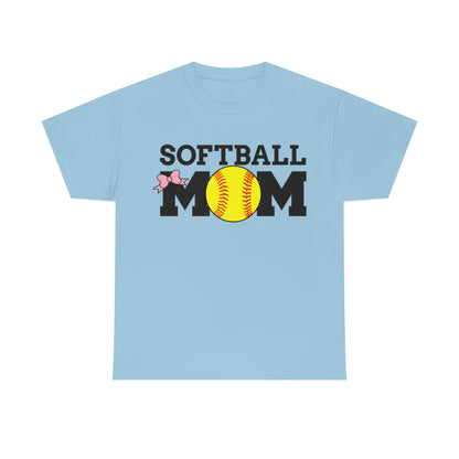 Softball MOM  - Unisex Cotton Tee