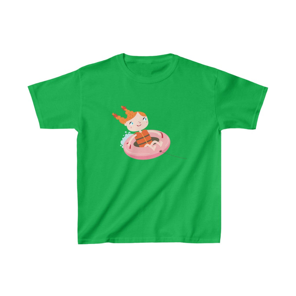 Cartoon Girl on Biscuit - Kids Heavy Cotton™ Tee