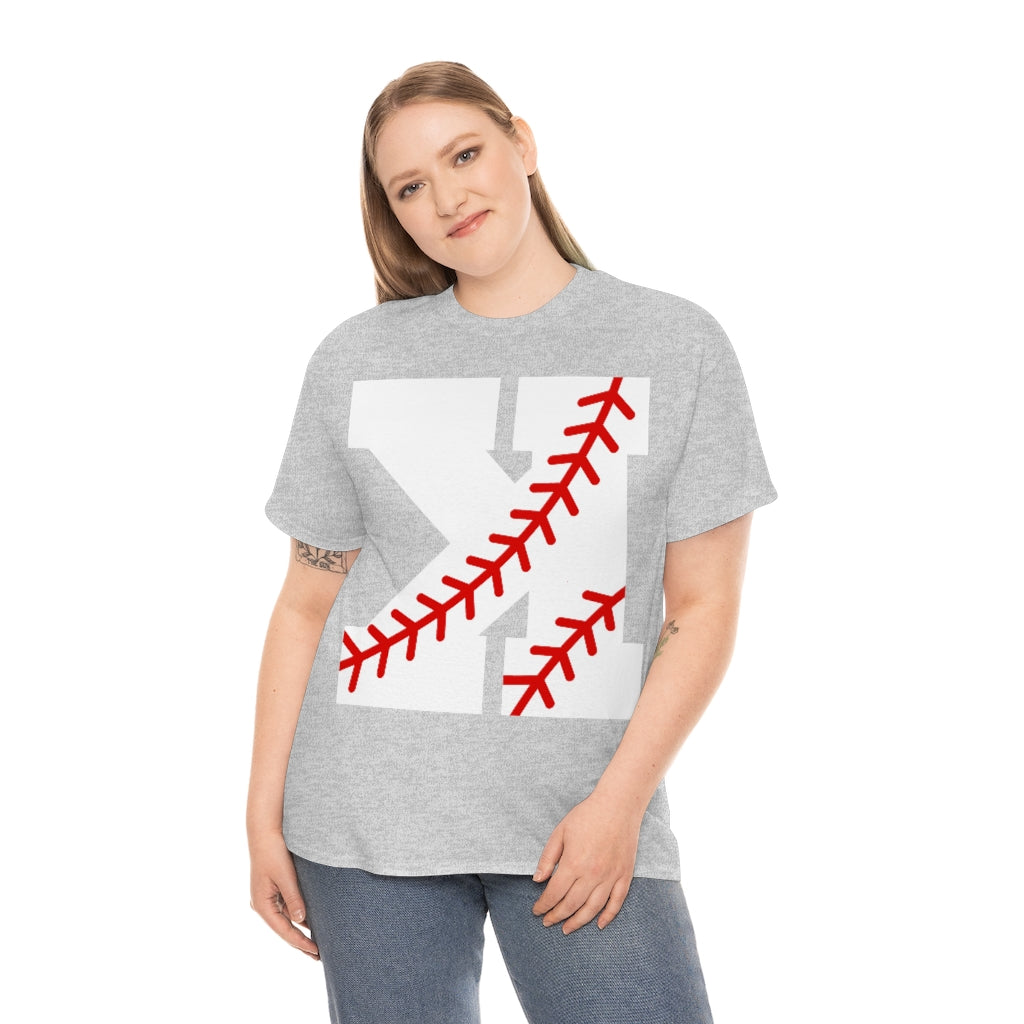 Backwards K - Strikeout - Baseball - Unisex Cotton Tee