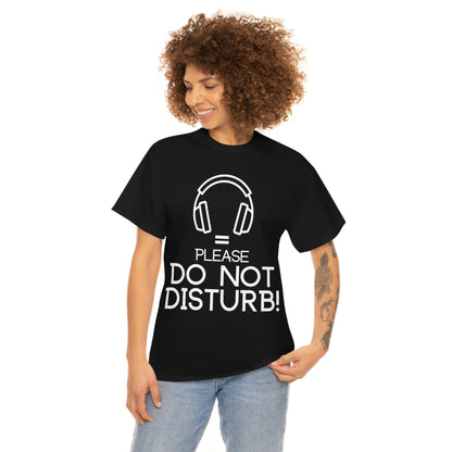 Headhones equals Do Not Disturb - Unisex Heavy Cotton Tee