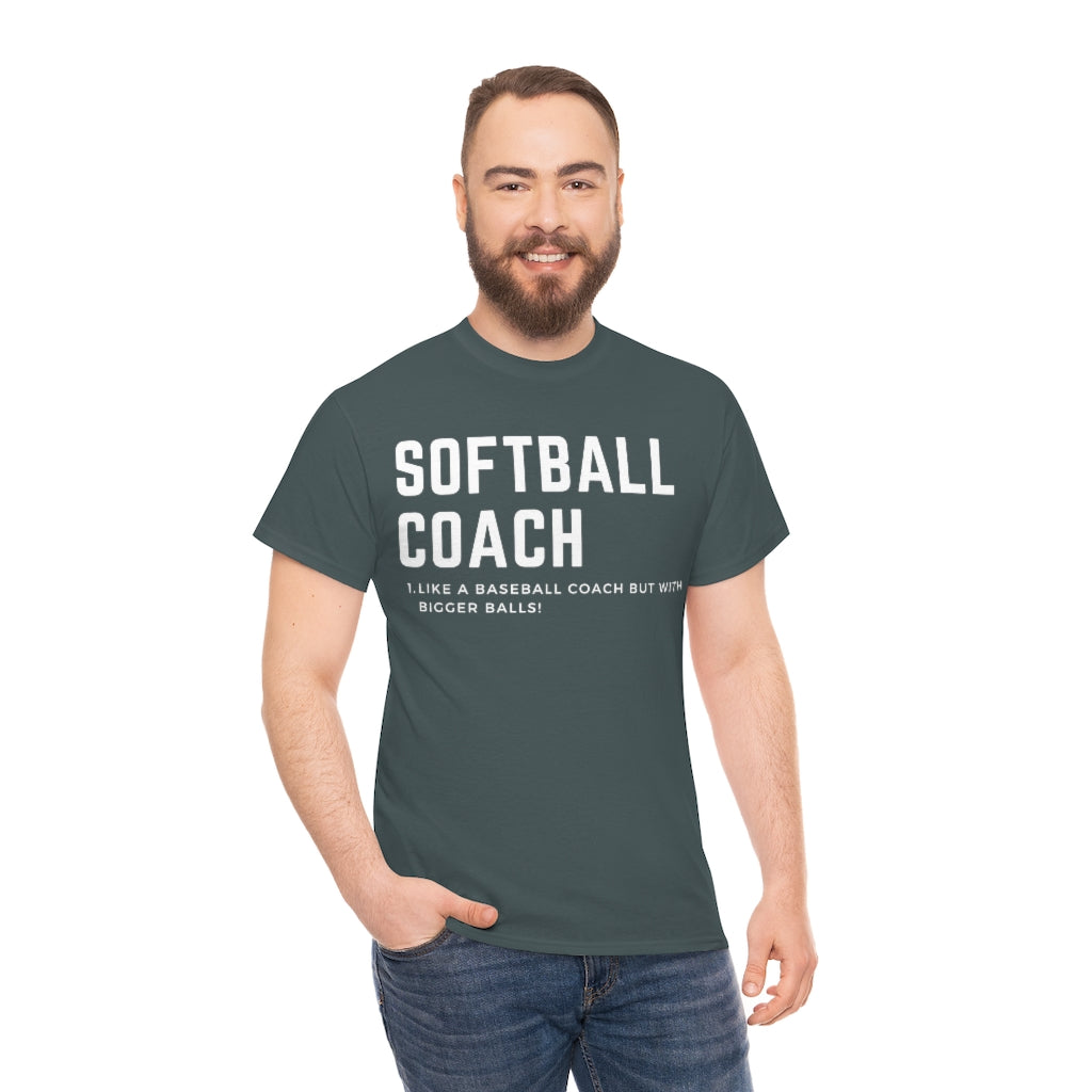 Softball Coach Definition - Unisex Cotton Tee