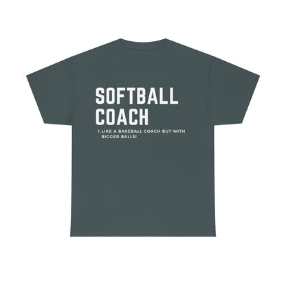 Softball Coach Definition - Unisex Cotton Tee