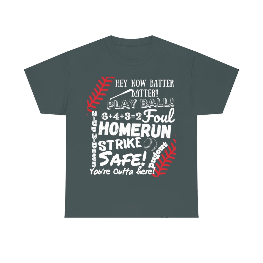 Baseball/Softball Jargon - Unisex Cotton Tee