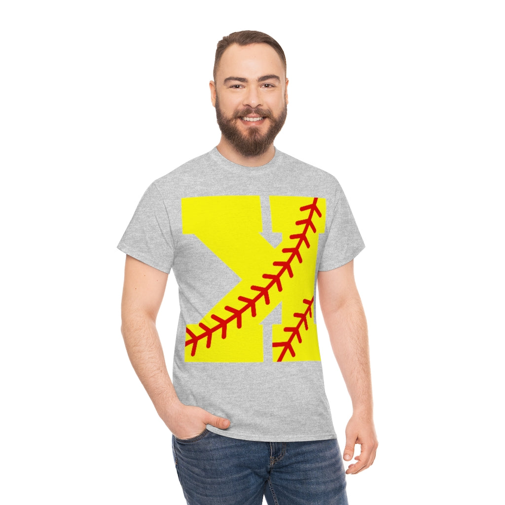 Backwards K - Strikeout - Softball - Unisex Cotton Tee