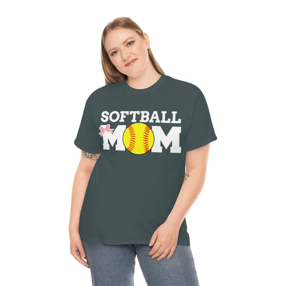 Softball MOM  - Unisex Cotton Tee