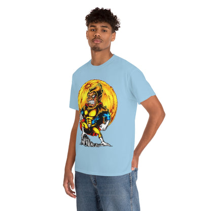 Cartoon Art - Manic Moon Ape - Unisex Heavy Cotton Tee