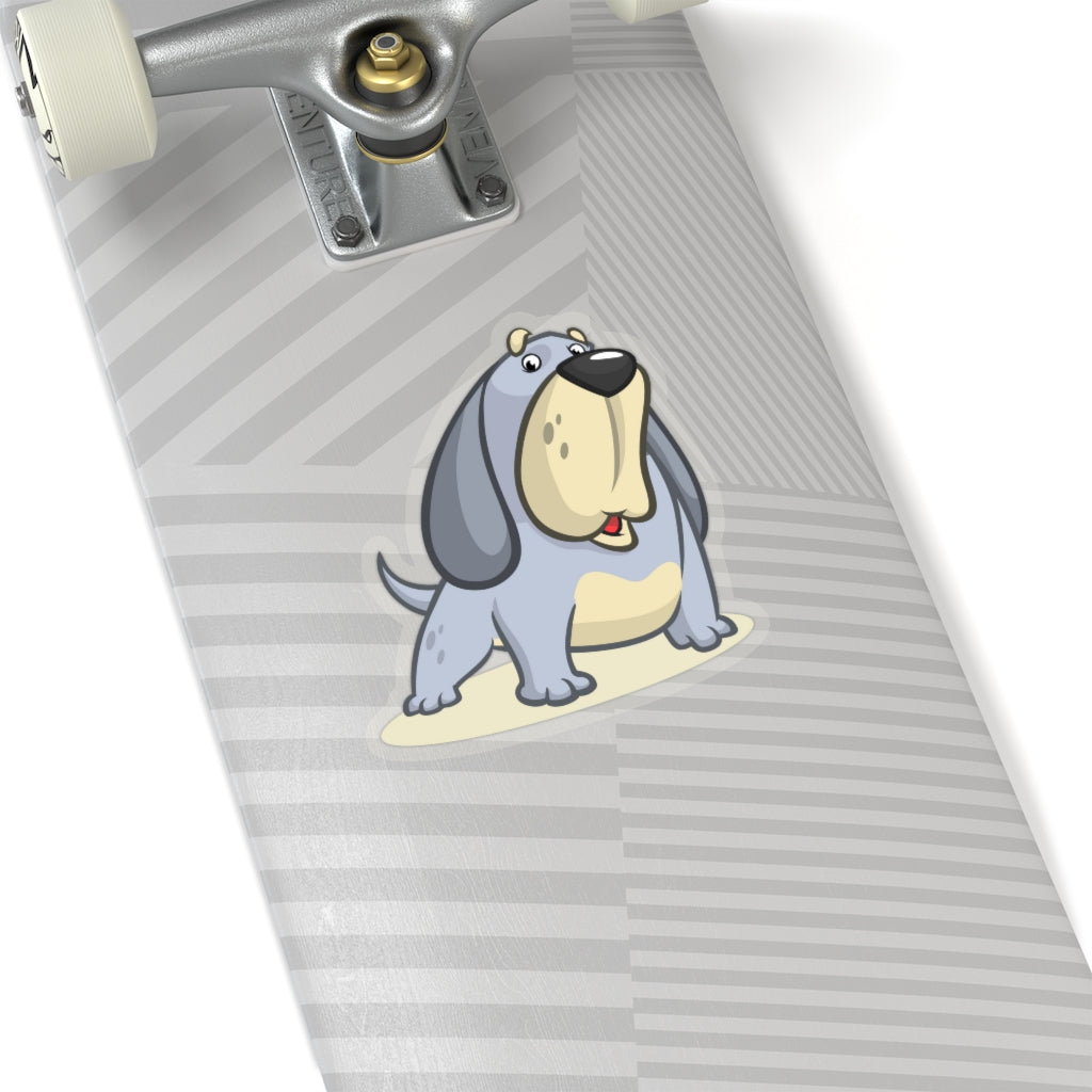 Cartoon Dog Big Grey - Kiss-Cut Stickers