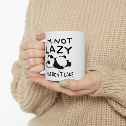 I'm Not Lazy Panda - Ceramic Mug 11oz