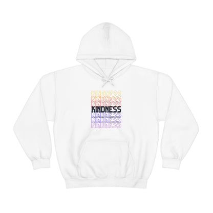 Kindness Repeating Rainbow - Rainbow -Unisex Heavy Blend™ Hooded Sweatshirt