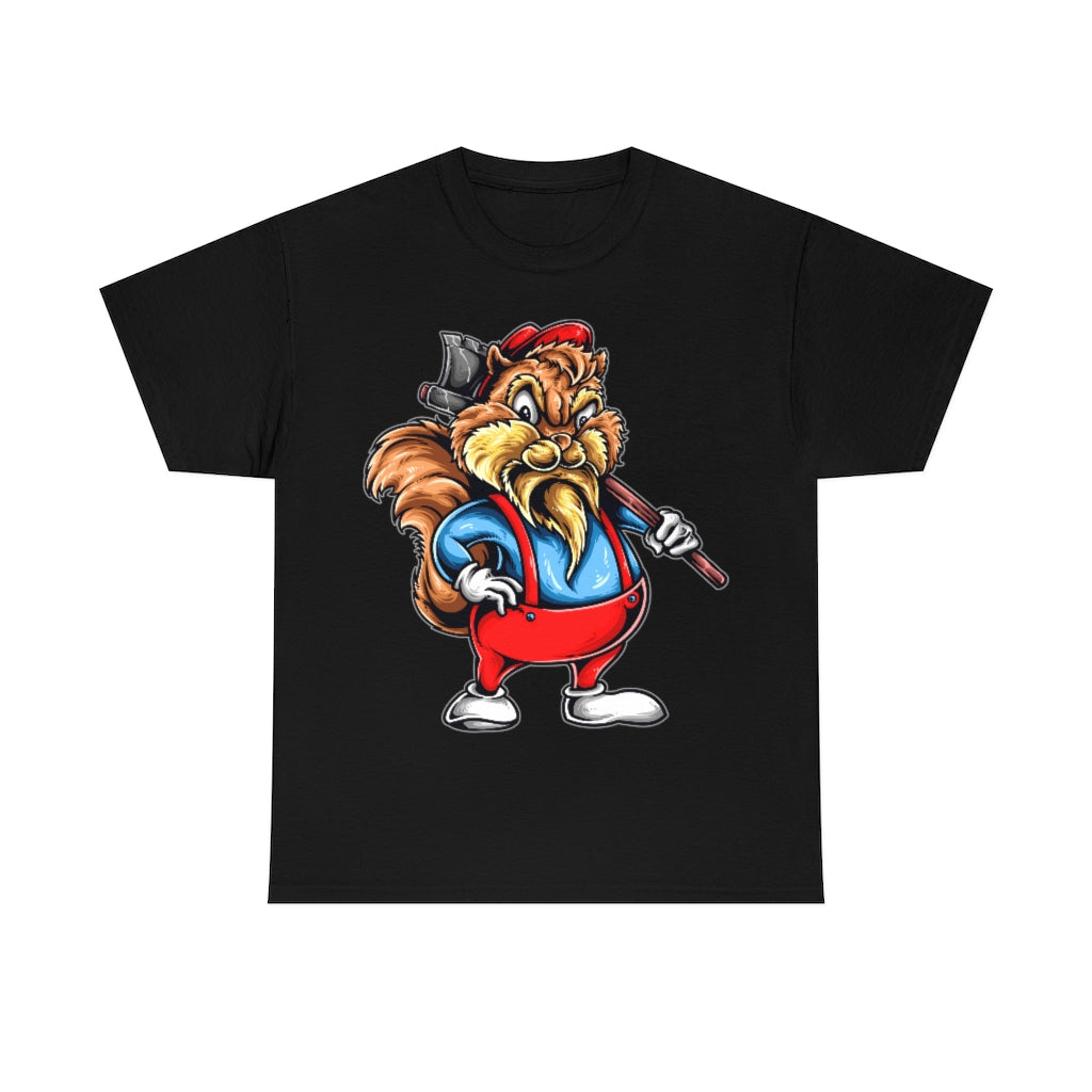 Cartoon Art Series - Chip the Lumberjack - Unisex Heavy Cotton Tee