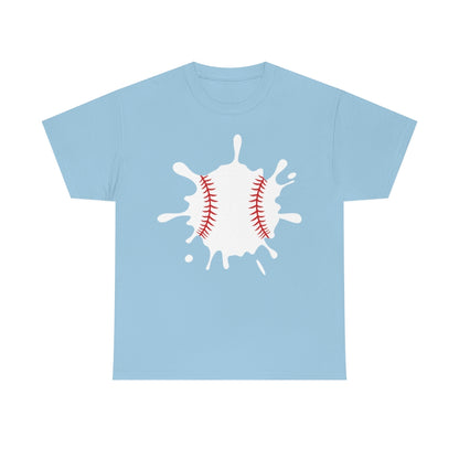 Baseball Splat - Big - Unisex Cotton Tee