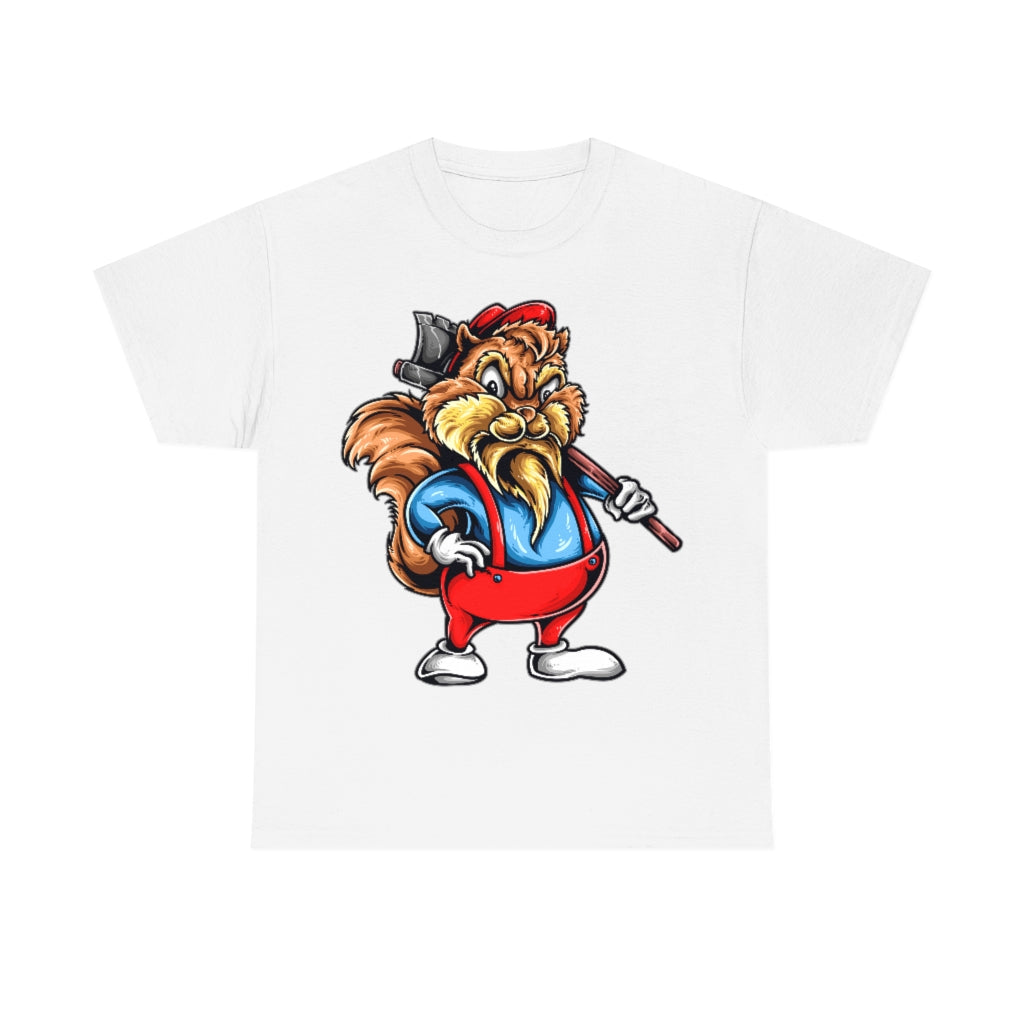 Cartoon Art Series - Chip the Lumberjack - Unisex Heavy Cotton Tee