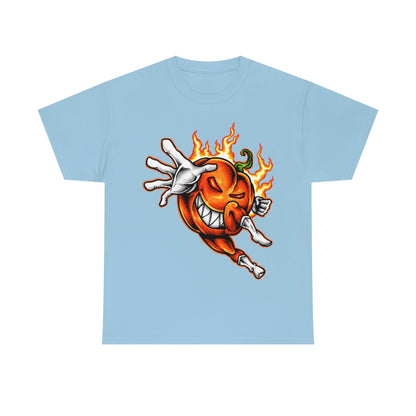 Cartoon Art - OP Pumpkin - Unisex Heavy Cotton Tee