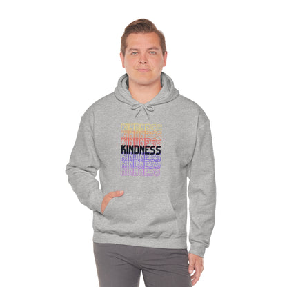 Kindness Repeating Rainbow - Rainbow -Unisex Heavy Blend™ Hooded Sweatshirt