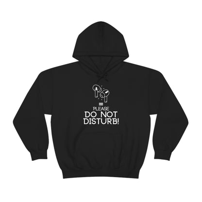 Earphone equals Do Not Disturb - Unisex Heavy Blend™ Hooded Sweatshirt