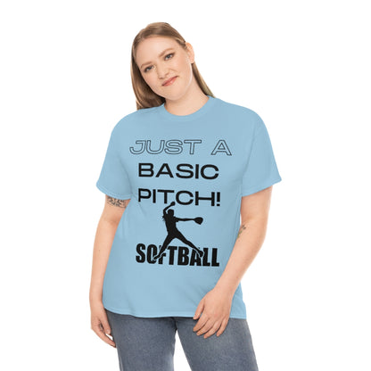 Just A Basic Pitch! - Unisex Cotton Tee