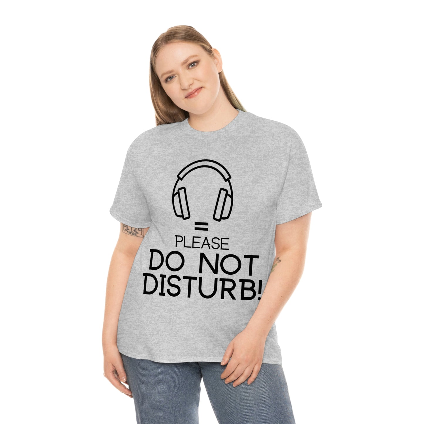 Headhones equals Do Not Disturb - Unisex Heavy Cotton Tee