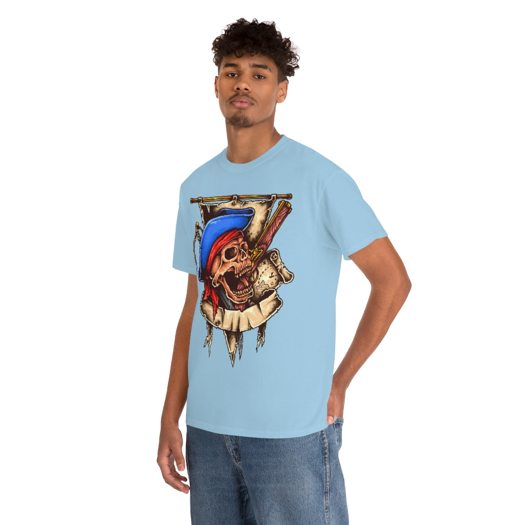 Cartoon Art - Undead Buccaneer- Unisex Heavy Cotton Tee