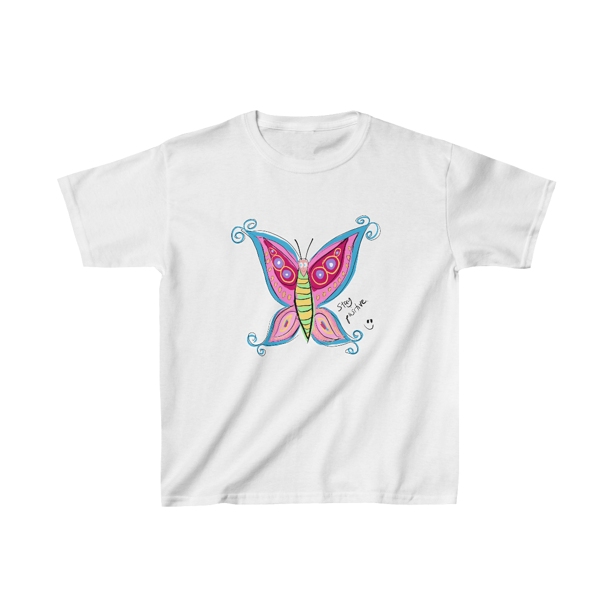 Positive Butterfly - Kids Heavy Cotton™ Tee