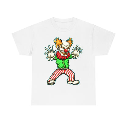 Cartoon Art Series - Evil Clown - Unisex Heavy Cotton Tee