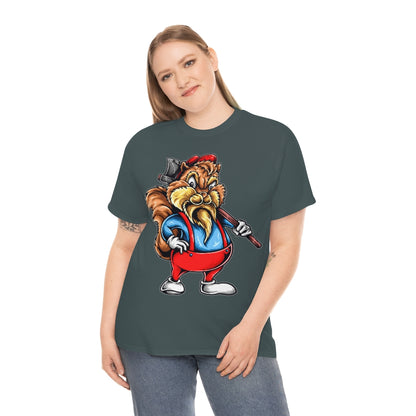 Cartoon Art Series - Chip the Lumberjack - Unisex Heavy Cotton Tee