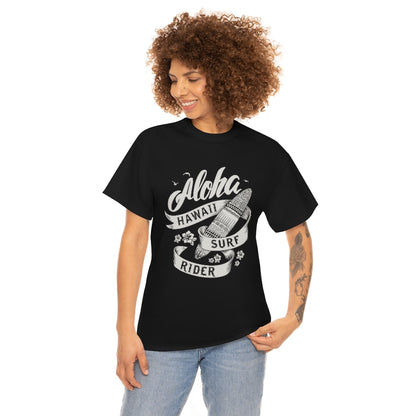 Aloha Hawaii Surf Rider - Unisex Heavy Cotton Tee