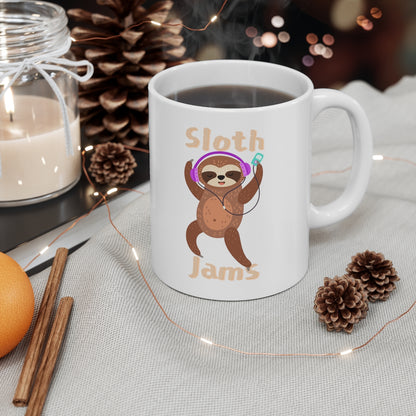 Sloth Jams - Ceramic Mug 11oz